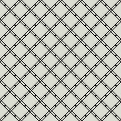 Minimal Morrice Lattice Black and White Geometric Pattern