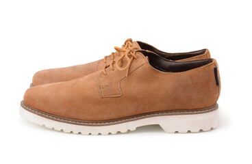 Pair of brown suede shoes