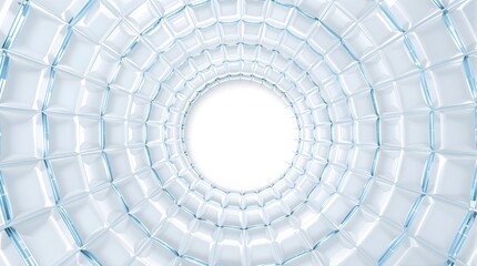 Naklejka premium Symmetric spiral of ice-glass tiles