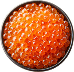 bowl of salmon roe with rice,japanese ikura don 