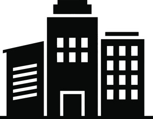 City skyline buildings silhouette urban vector