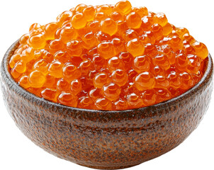 bowl of salmon roe ikura with rice 