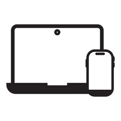 device and technology Glyph icon.  electronic devices and handphone, computer, equipment and electronics. smarphone, tablet, keyboard, computer monitor, laptop and camera symbol collection. vektor.