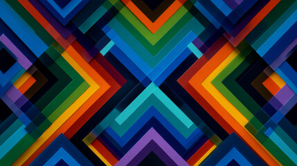 A geometric optical pattern made of connected zigzag contours that seem to oscillate, delivering a hypnotic sequence of motion-like pulses perfect for bold graphic layouts.