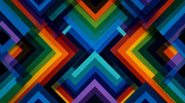 A geometric optical pattern made of connected zigzag contours that seem to oscillate, delivering a hypnotic sequence of motion-like pulses perfect for bold graphic layouts.