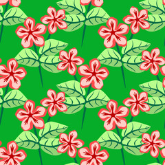 Vector - flower bouquet in color seamless pattern.