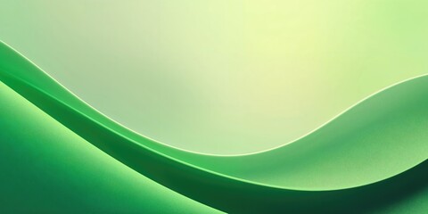 Green wave pattern with flowing curves, designed as a versatile background for banners and brochures, texture