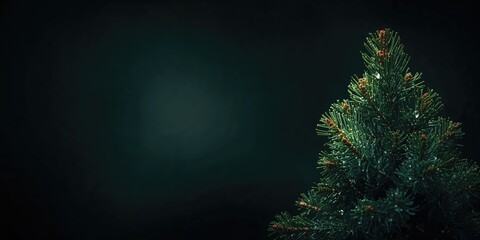 Close up of conifer tree, needle textures for landscape design planning