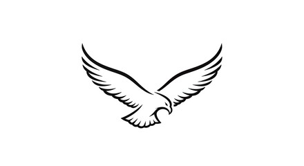 Fototapeta premium Eagle in Flight - A Symbol of Freedom and Power.