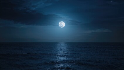 Clear full moon in the night sky, used as a backdrop for astronomy activities, International Astronomy Day