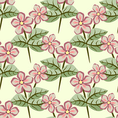 Vector - flower bouquet in color seamless pattern.