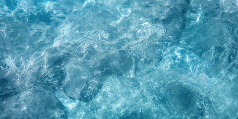 Obraz premium Stream of water cascading over rocks forming a textured background for visual design, suitable for layout and text overlays