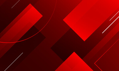 MIinimal red geometric background. Vector illustration