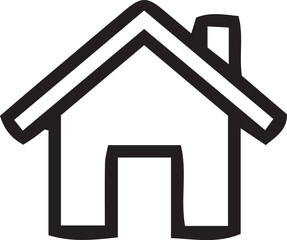 House icon set. Set of black house, Real estate symbols, vector illustration