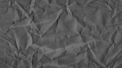 Crumpled paper texture background. White wrinkled sheet. Overlay effect image