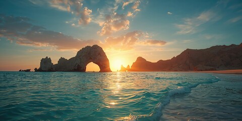 Cabo San Lucas, Los Arcos showcasing natural rock formations along the Mexican Riviera, scenic view
