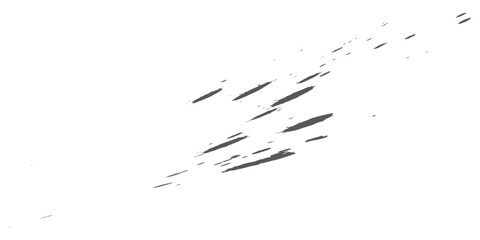 Abstract streaks of dark gray paint on a white background.