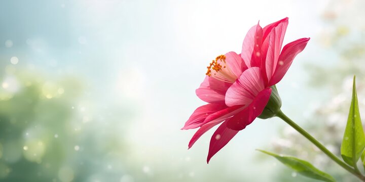 Beautiful flower against a nature background, seasonal bloom and floral textures, spring awareness