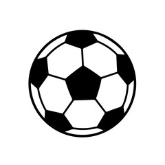Fototapeta premium Black and white leather soccer ball isolated on a clean white background for sport and game equipment illustration