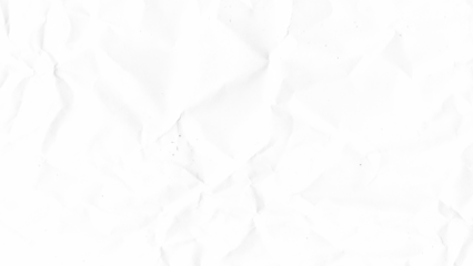 Crumpled paper texture background. White wrinkled sheet. Overlay effect image