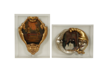 Ornate Sculptural Masks & Theatrical Art Pieces PNG