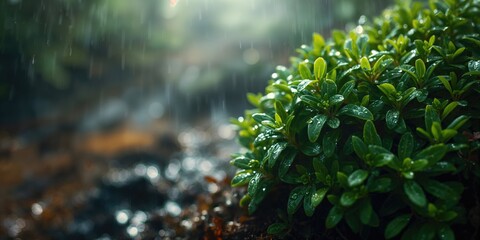 Detailed view of vibrant green vegetation growing on geothermal soil, highlighting ecological adaptation