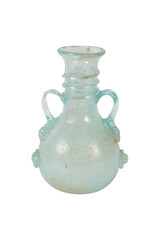 Ancient Roman Blue Glass Vessel Artifact PNG