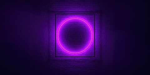 Contemporary purple-lit circular frame serving as a UI backdrop for digital interfaces or editorial headers