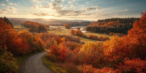 Naklejka premium Vashon Island scenery during fall, highlighting erosion risk in coastal environments