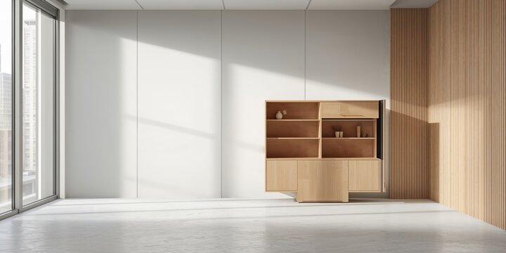 Interior rack shelf made of MDF chipboard demonstrating cabinet mechanism for opening and closing, relevant to furniture maintenance
