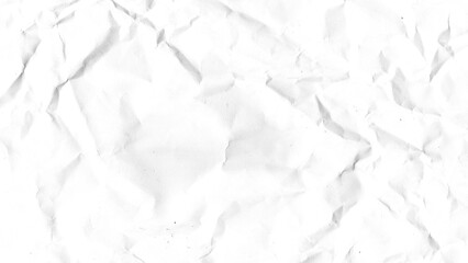 Obraz premium Crumpled paper texture background. White wrinkled sheet. Overlay effect image