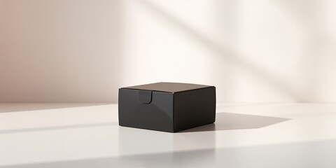 Empty takeout paper pack for dinner mockup, side view, used as a layout background for food presentation, International Food Service Workers Day