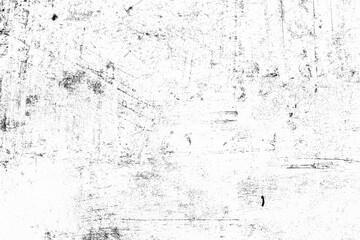 Grunge background of black and white. Abstract illustration texture of cracks, chips, dot isolated on transparent background PNG file.