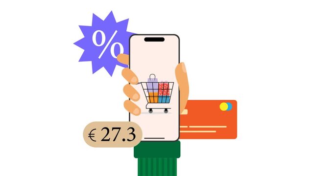 E Commerce Great Sale and Discount Promotion Animation