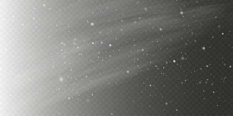 Cold Winter Wind Texture with Holiday Blizzard Effect in Vector PNG.