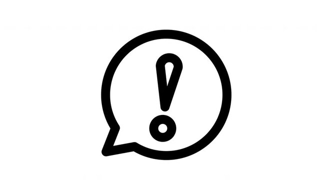 Report Alert Icon Animation for Issue Notification, User Safety, and Digital Moderation Interface