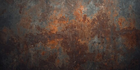 Iron rust textured background used for layout design, surface deterioration