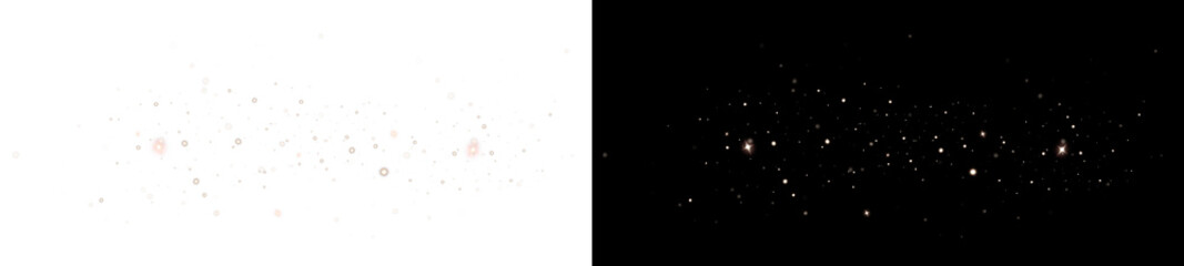 Gold Star PNG Overlay with Glitter and Light Effects