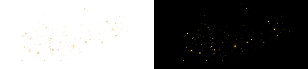 Gold Star PNG Overlay with Glitter and Light Effects