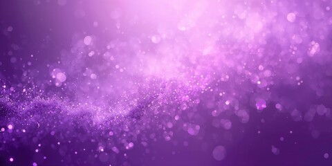 Fototapeta premium Abstract purple particles background with a focus on digital aesthetics for visual layout, suitable for editorial header design