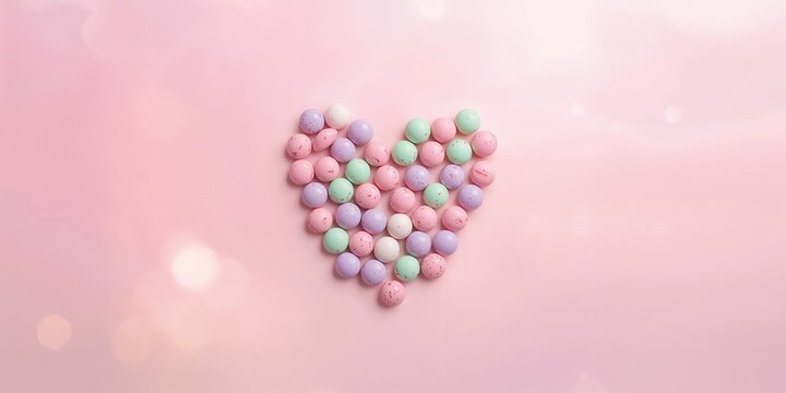 Mentos candies placed on a pastel background, serving as a colorful layout for branding or advertising purposes