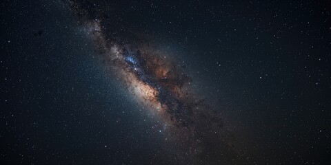 Obraz premium Milky Way galaxy in space, dense star field as a celestial navigation backdrop, Earth Day