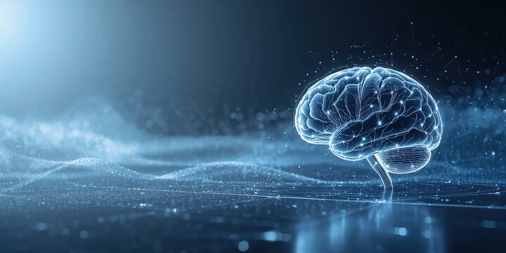 Cyber mind neural networks diagram, illustrating data processing and connectivity for AI systems - Powered by Adobe