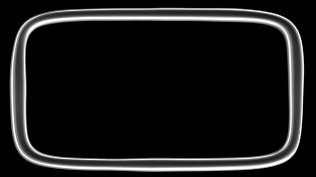4K black and white soft transparent dynamic border that can be cycled