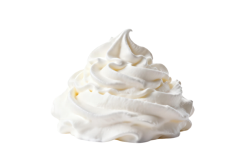Whipped cream with smooth and fluffy texture for delicious desserts