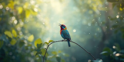 Warm-blooded vertebrates featuring feathers and beaked jaws, focusing on their adaptation for flight and survival