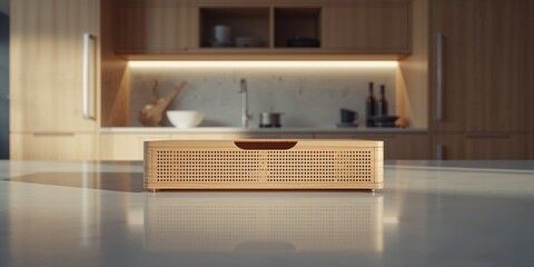 Detailed view of a perforated drawer rack designed for efficient item ventilation and organization