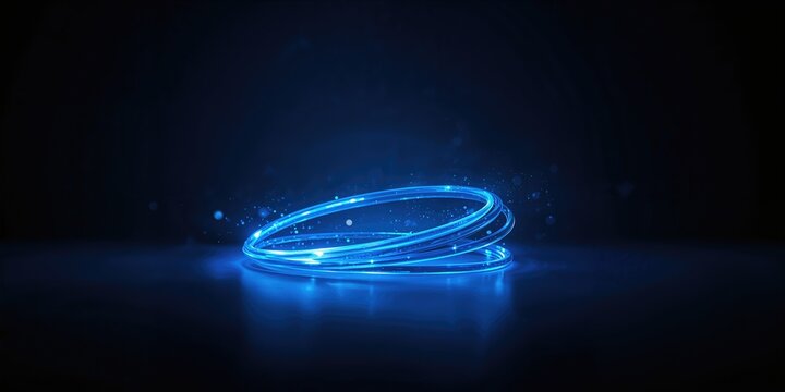 Optical fiber with blue light transmission used for data communication, ideal for network infrastructure - Powered by Adobe