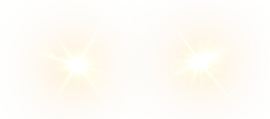 Obraz premium Glow, gold, light, shine, sparkle — glowing gold flare with sparkles on transparent background. Magic glittering highlight PNG. Festive PNG Overlay for luxury design
