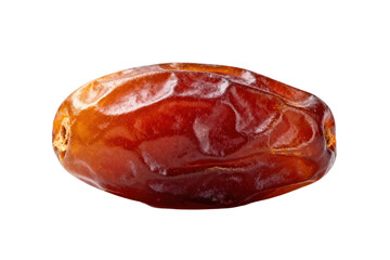 Obraz premium Single dried date fruit with shiny texture and rich color